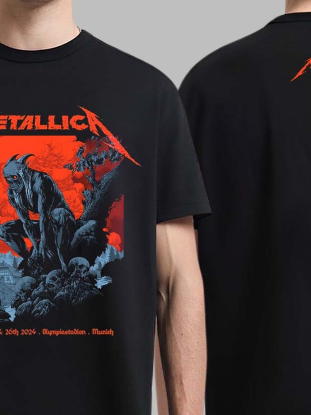 Metallica Germany For The Munich Pop Up M72 World Tour 2024 T Shirt 257 - Picture 1 of 6